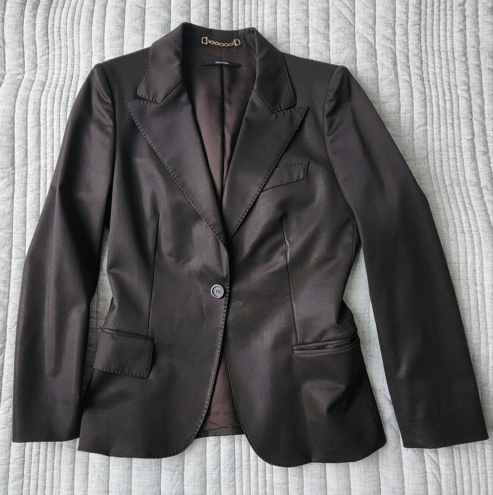 Gucci Chic Brown Blazer Uniform